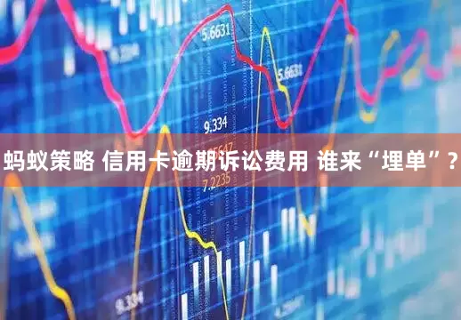 蚂蚁策略 信用卡逾期诉讼费用 谁来“埋单”？