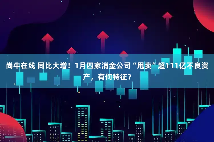 尚牛在线 同比大增！1月四家消金公司“甩卖”超111亿不良资产，有何特征？